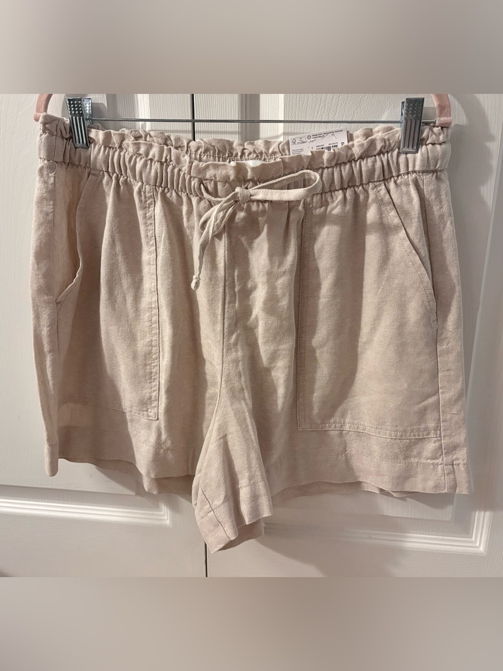 Kohl's Sonoma Linen-Blend Paper-Bag Shorts